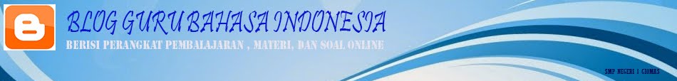 Blog Guru Bahasa Indonesia