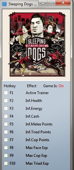 sleeping dogs definitive edition trainer