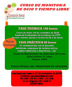 Curso Monitor Ocio y Tiempo Libre Noviembre 2015 Asturias
