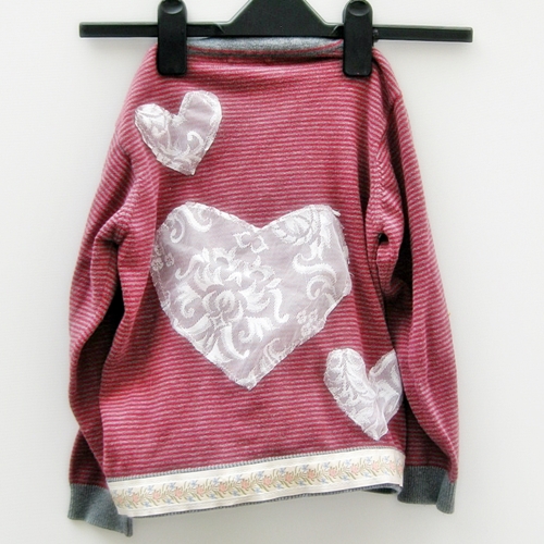 Upcycled childrens cardigan Upcycled childrens cardigan