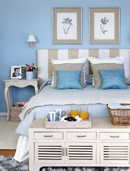 Mónica Diseños: Dormitorios en celestes