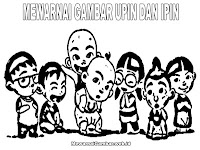 Mewarnai Gambar Upin Dan Ipin | Mewarnai Gambar