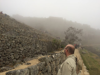 Henrik is philosophing about the Incas who lived here. Or about movies. Probably movies.