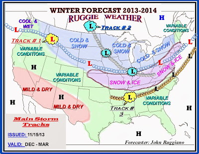My Forecast Maps: For the 2013-2014Winter Season.