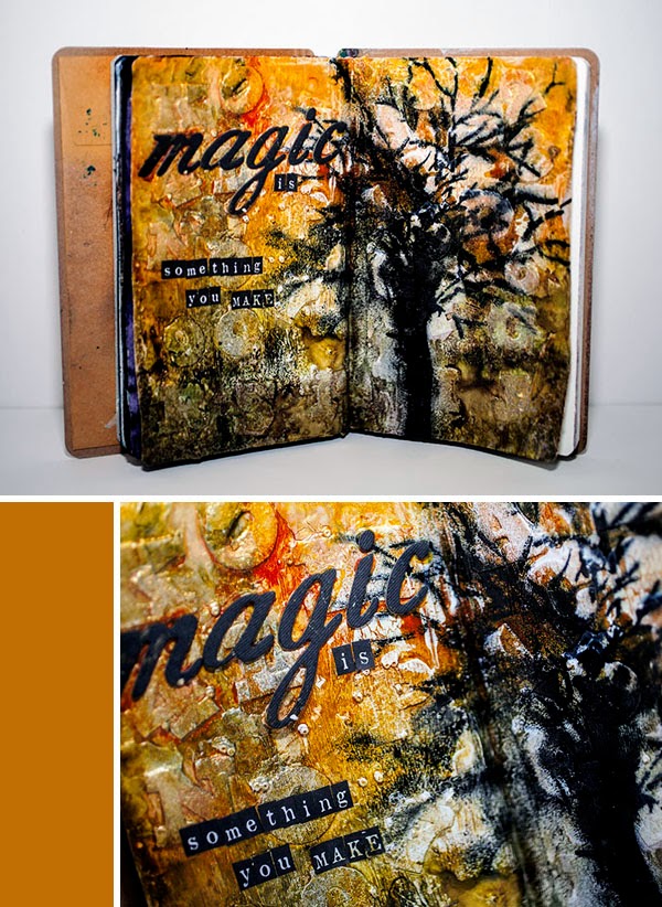 Winterlia Design Mixed Media Magic Art Journal Page 9