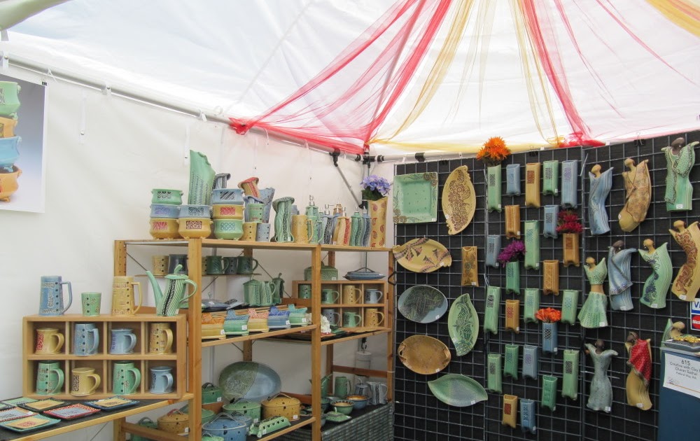 Creative with clay Pottery by Charan Sachar New Booth Setup