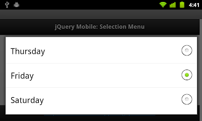 jQuery Mobile select menu in landscape jQuery Mobile select menu in landscape