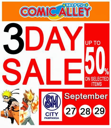 Comic Alley SM Pampanga 3 Day Sale Sept 27 to 29 2013 | Pamurahan