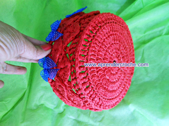croche endurecido cestas aprender croche com edinir-croche