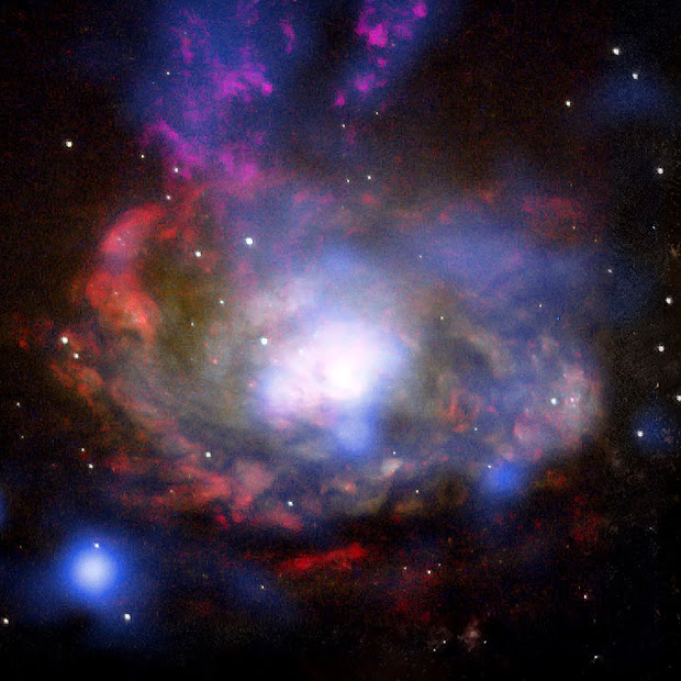 Stunning composite image featuring SN 1996cr in Circinus Galaxy