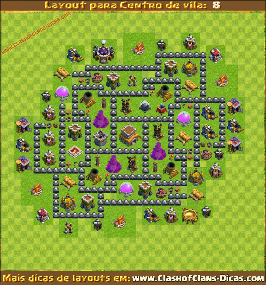 Layout Cv 8 Atualizado 2015 | layouts de centro de vila 8 para clash of clans clash of Layout Cv 8 Atualizado 2015 | layouts de centro de vila 8 para clash of clans clash of