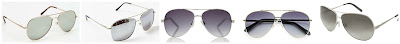 Silver aviator sunglasses - all on sale for under $90! See the links at www.wearitforless.com Urban Outfitters Classic Aviator Sunglasses $10.00 (regular $14.00) A.J. Morgan Mission Sunglasses $18.00 (regular $24.00) The Limited Wire Aviator Sunglasses $20.96 (regular $29.95) Fossil 60MM Aviator Sunglasses $29.99 (regular $98.00) Chloe Silver Aviator Metal CE107S Sunglasses $89.99 (regular $296.00)