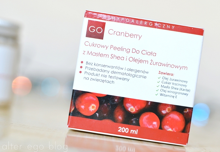 Środa z Go Cranberry | Cukrowy peeling do ciała z masłem shea i olejem żurawinowym