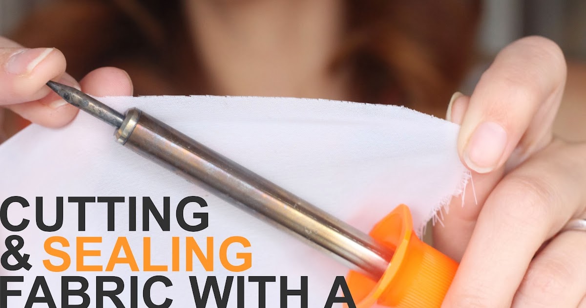 Grosgrain Cutting and Sealing Fabric with a Soldering Iron!