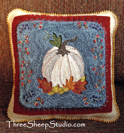 Indian Summer Punch Needle Pattern by Rose Clay at ThreeSheepStudio.com Indian Summer Punch Needle Pattern by Rose Clay at ThreeSheepStudio.com