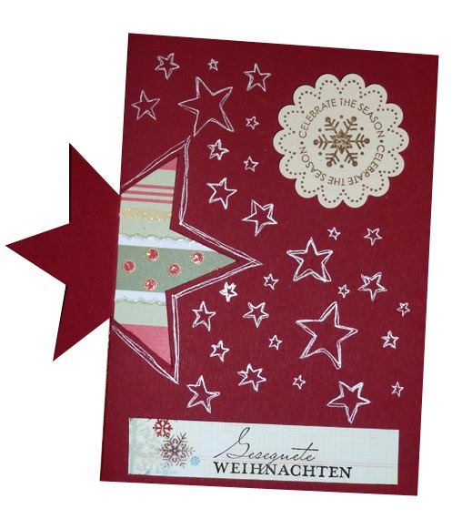 Anjas Kreativ Blog: Meine selbstgebastelten Weihnachtskarten 1