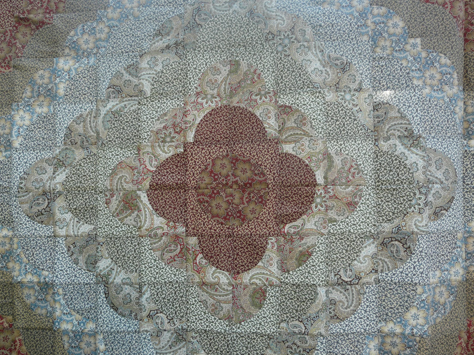 Patchwork "Las Magnolias" LOVE RING QUILT CON QUILT SMART Y COLECCION