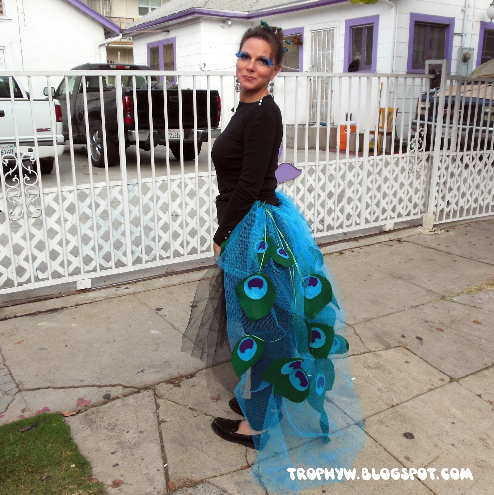 Tales of a Trophy Wife Let's Make A Deal! Peacock costume