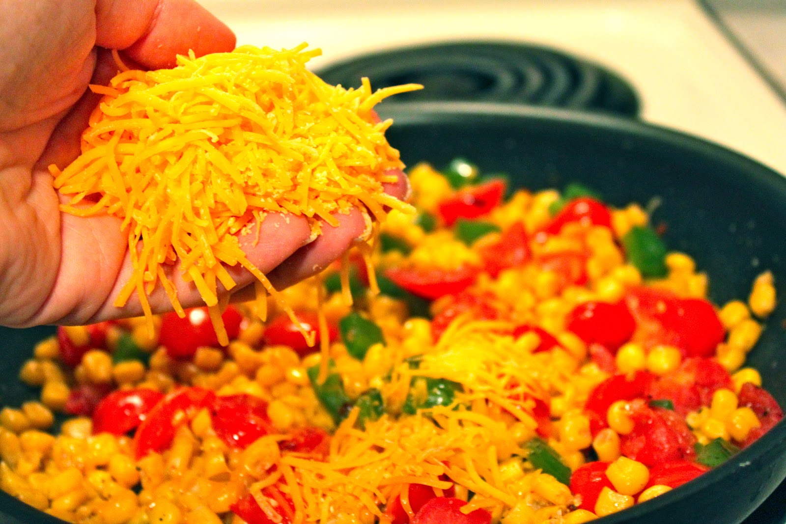 Explore Love Eat Cheesy Corn with Red Pepper Flakes