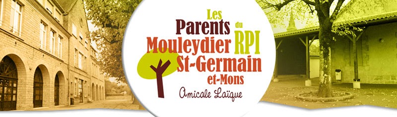 Les parents du RPI Mouleydier Saint Germain et Mons