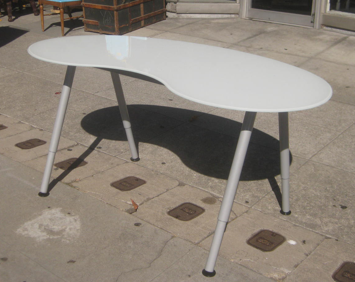 UHURU FURNITURE & COLLECTIBLES SOLD Glass Top Art Desk 55