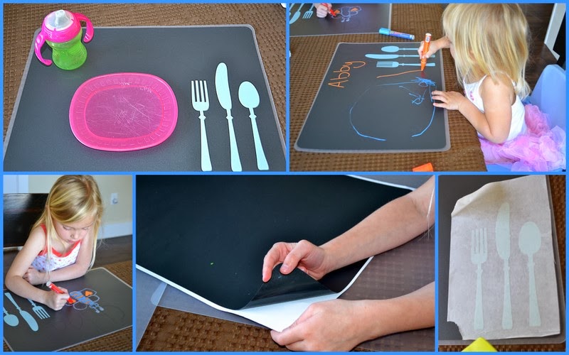 Make It Scrappin Chalkboard Vinyl Placemats