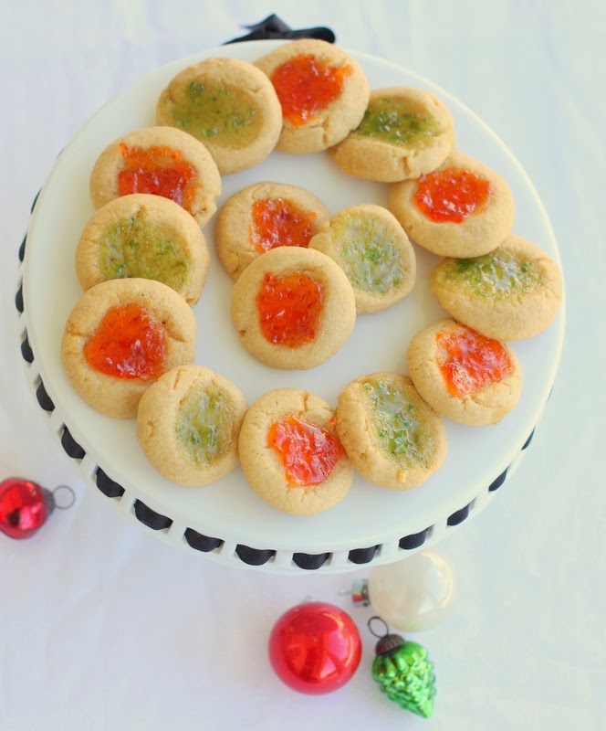 Half Baked Pepper Jelly Thumbprint Cookies