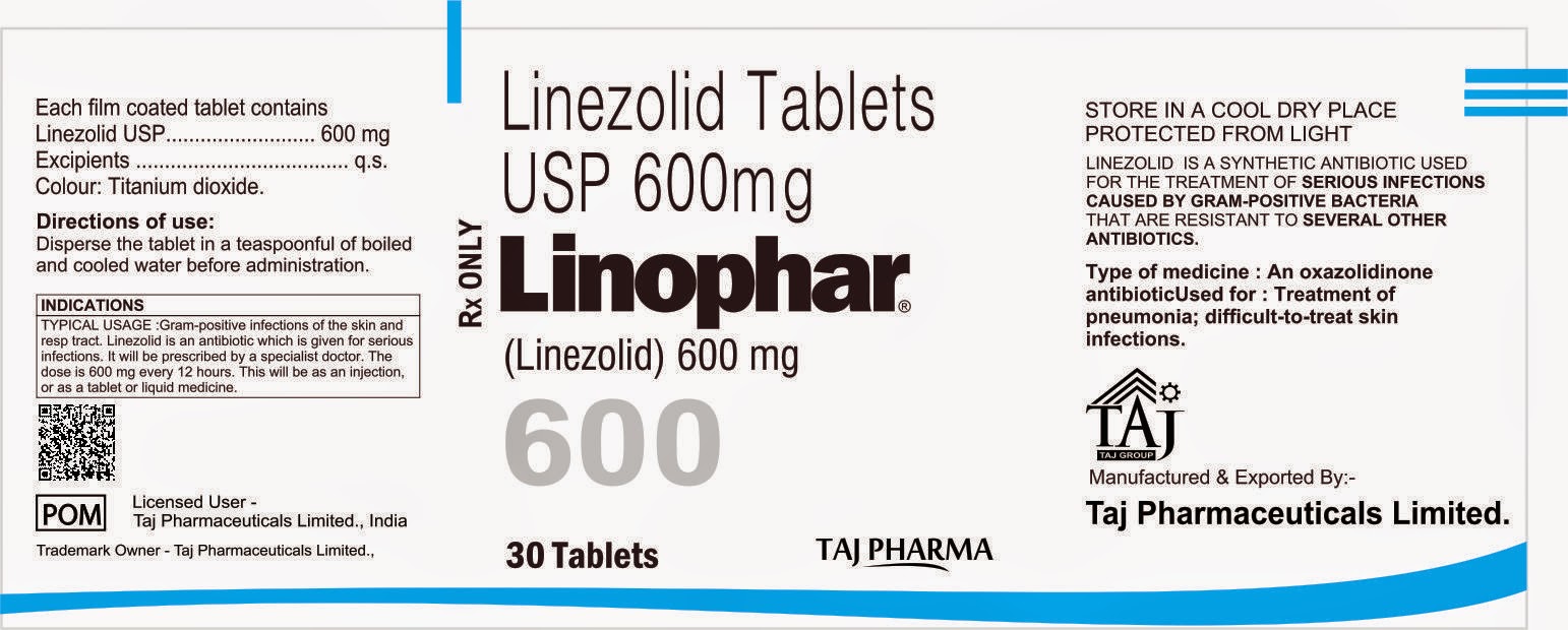 linezolid 600mg tablets LINEZOLID ORAL (Linophar)