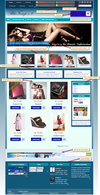 template toko online blogspot responsive blutemp v.2