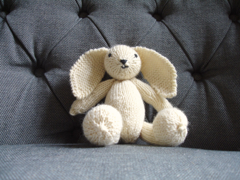 field wonderful knitted bunny and top handmade baby gifts
