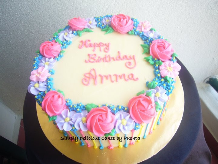 SIMPLY DELICIOUS CAKES Birthday Cake for Amma