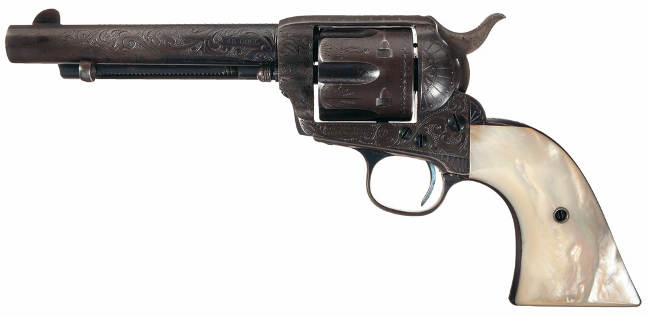 Old west outlaw Bob Dalton's Colt revolver. ~