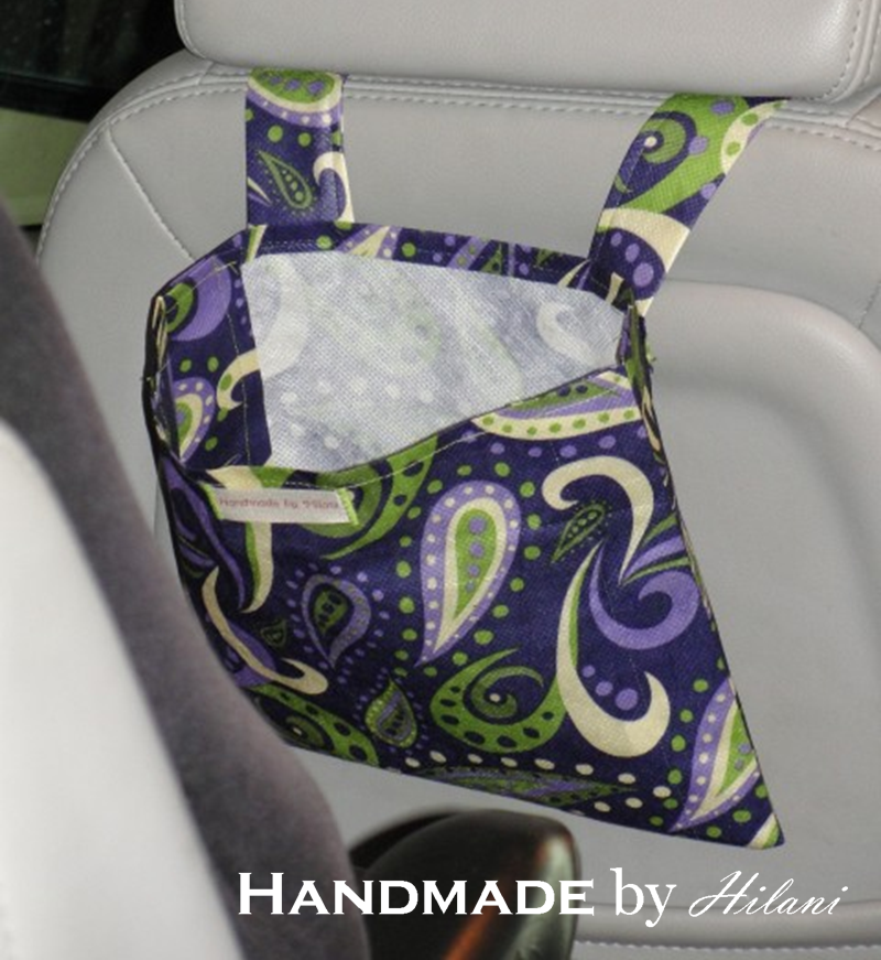 Handmade by Hilani Latest Sewing Creation {Car Trash Bag}