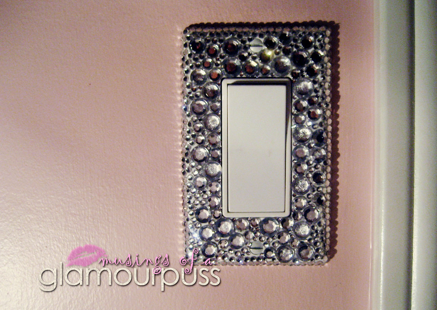 Musings of a Glamourpuss Bling Light Switch Cover