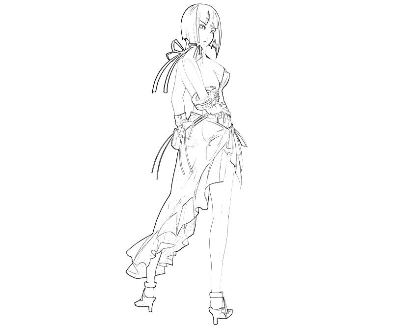 Printable Gods Eater Burst Sakuya Character Coloring Pages printable-gods-eater-brust-sakuya-character-coloring-pages