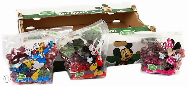 Disney-branded stone fruit and table grapes 