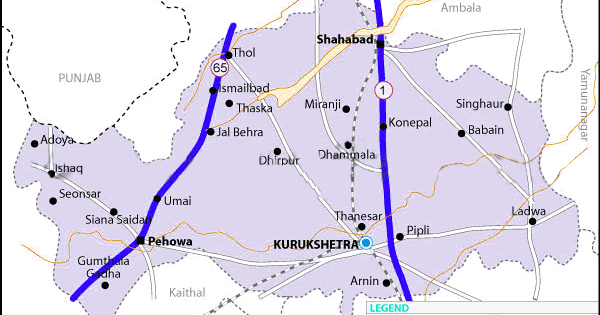 Kurukshetra In India Map Rail-Map-India: Kurukshetra Railways Map