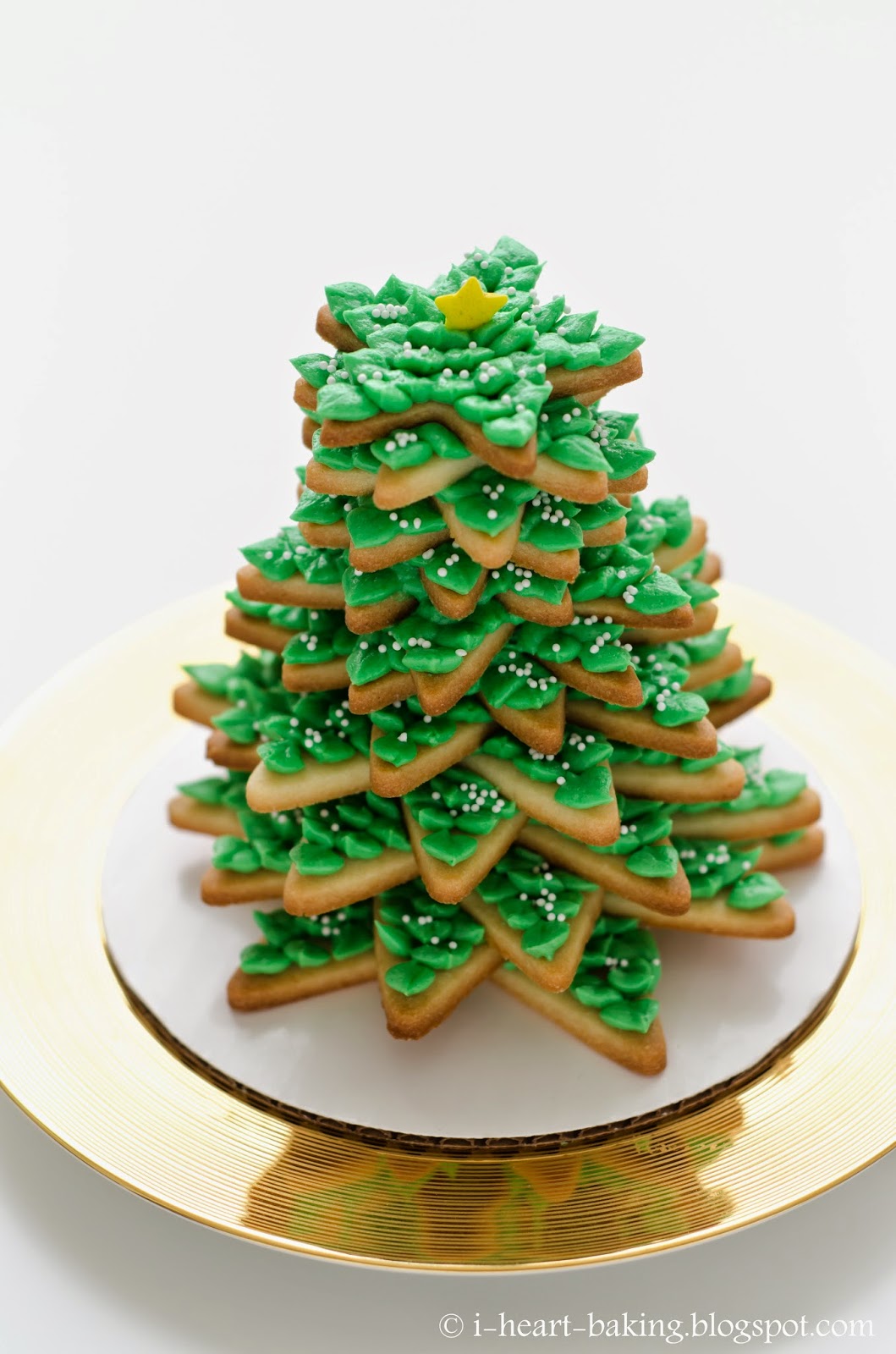 Christmas Tree Of Cookies Recipe — Dishmaps