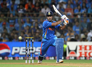 Dhoni Photos at 2011 World Cup Final, MS Dhoni World Cup Final Pics