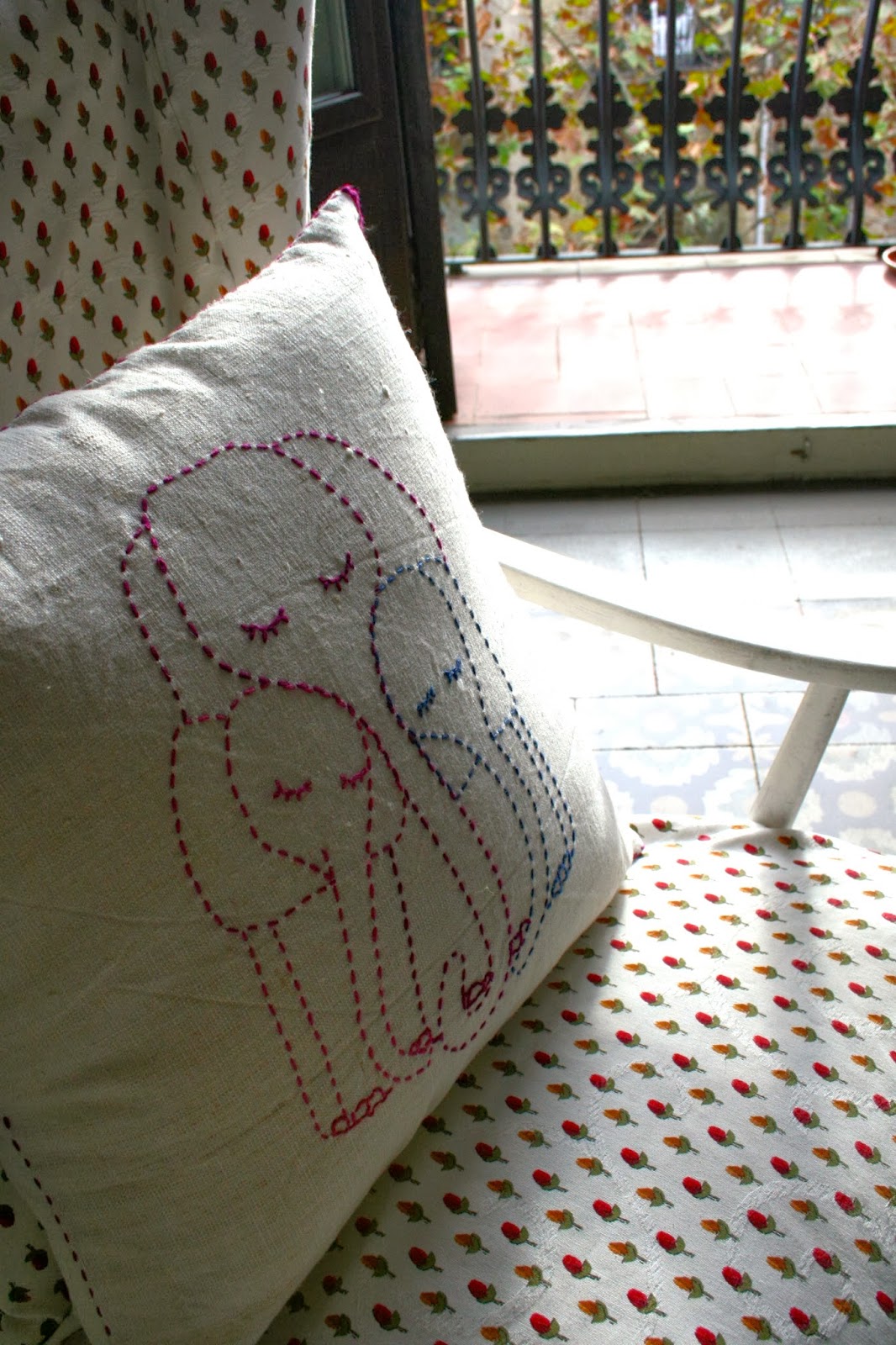 Hand stitched pillows
