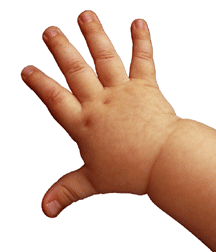 baby and hand