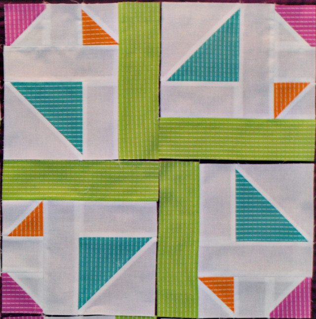 Bijou Lovely kaleidoscope quilt block tutorial.