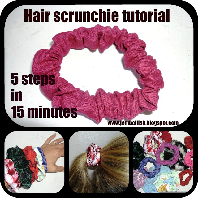 Creating my way to Success Hair Scrunchie tutorial 5 steps in 15 minutes