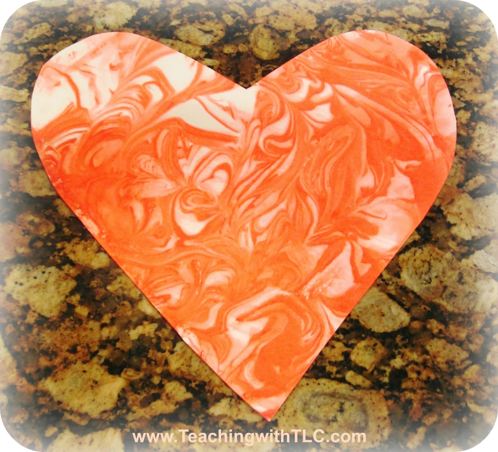 Teaching with TLC Beautiful Shaving Cream Hearts for Valentine's Day