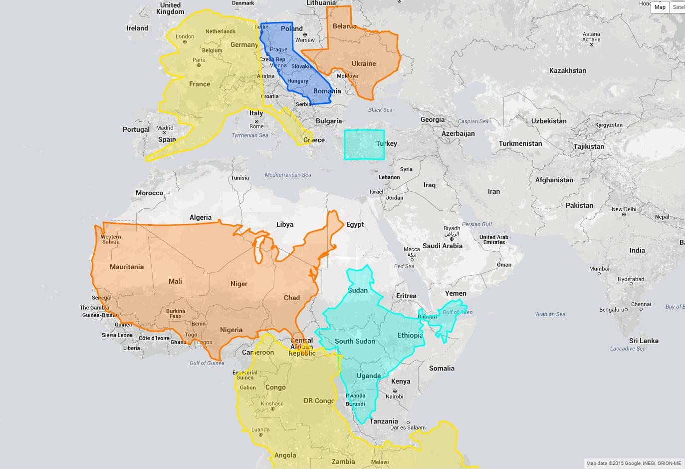 the good word groundswell: 'True Size Map' Proves You've Been Picturing