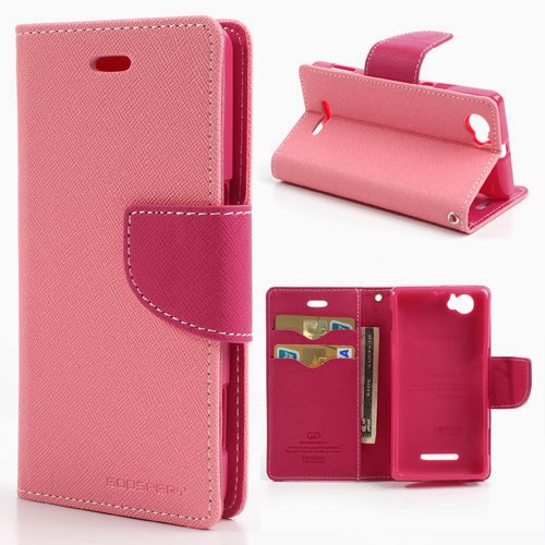 Mercury Goospery Fancy Diary Leather Case for Sony Xperia M C1904 C1905 C2004 C2005 - Pink Mercury Goospery Fancy Diary Leather Case for Sony Xperia M C1904 C1905 C2004 C2005 - Pink