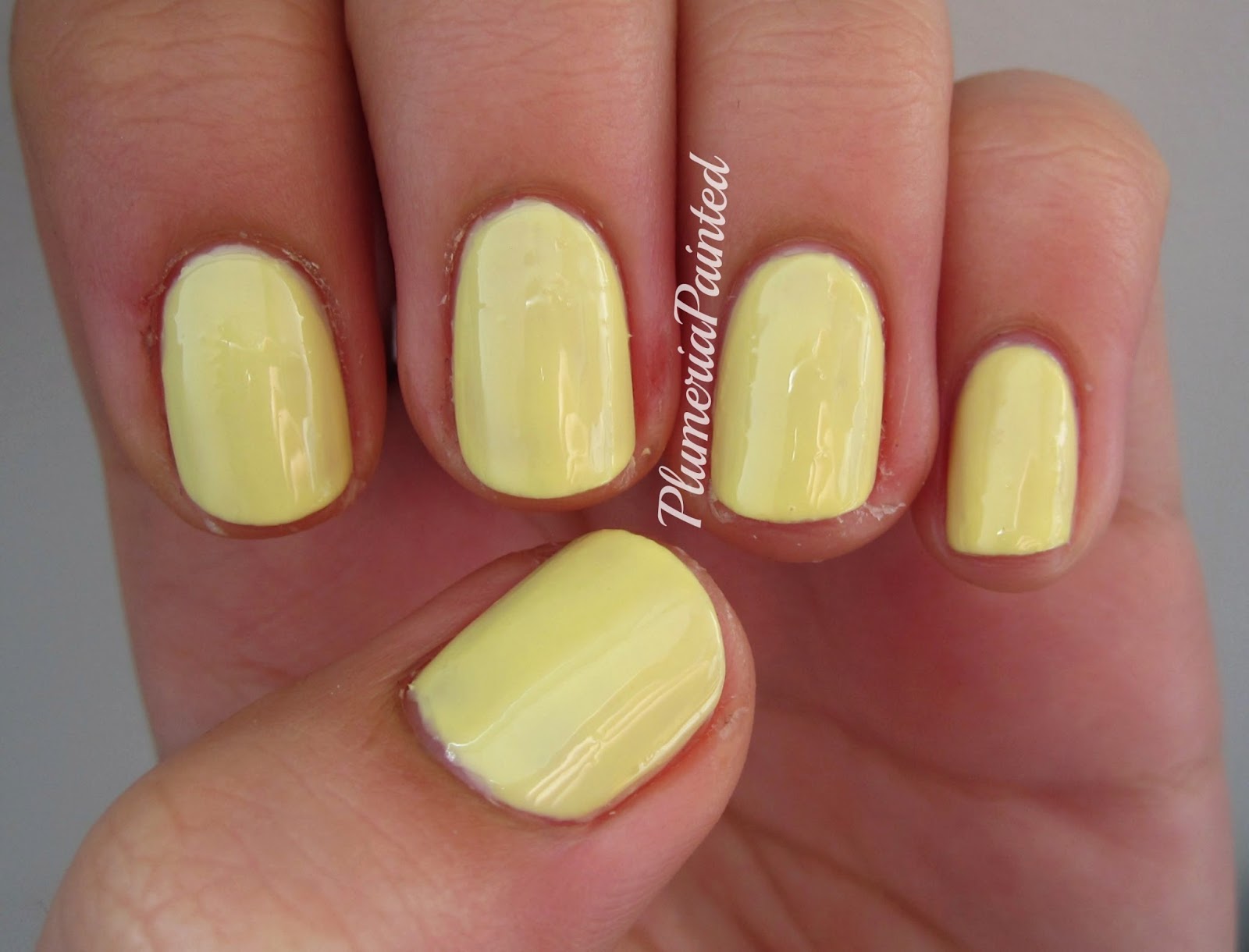 PlumeriaPainted: Yellow Nails: w7 - Sheer Lemon