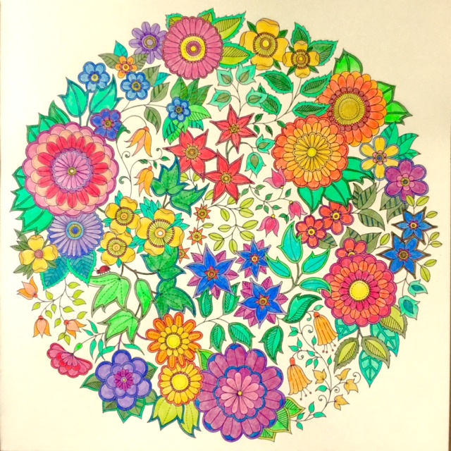 Speaking Of Slow This Took Me More Than 5 Hours To Color Not Straight Though Otherwise Calluses From The Secret Garden Coloring Book