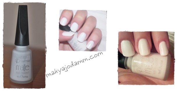 Flormar matte m01 beyaz oje flormar oje mat oje