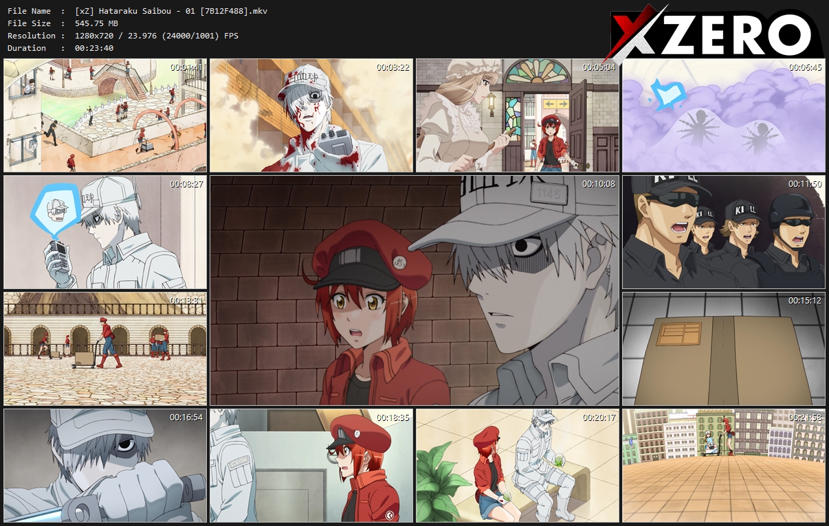 Hataraku Saibou Capturas de Hataraku Saibou